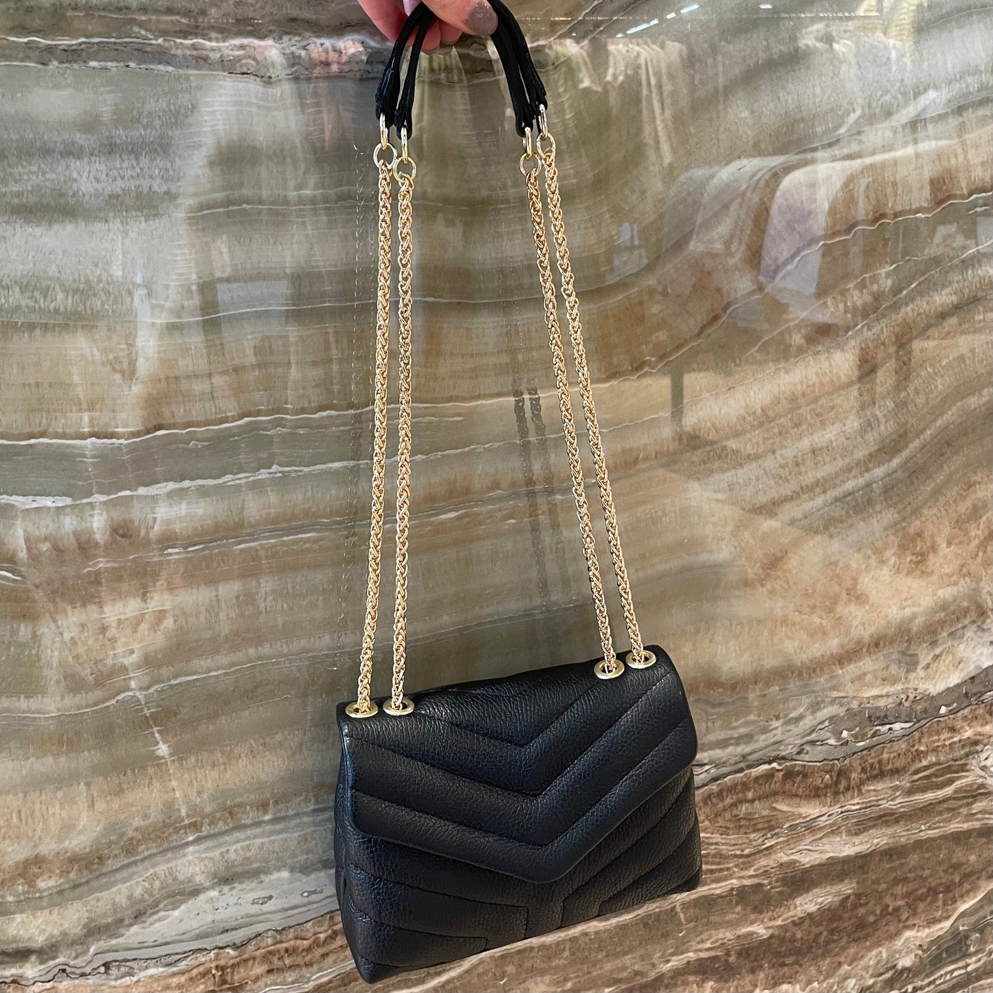 Tas Seline Leder Zwart - Peet kleding