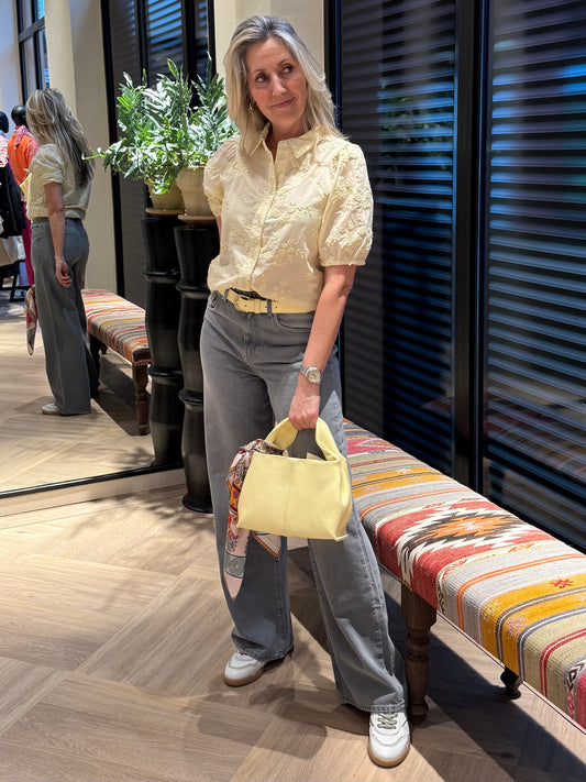 Red Button Victoria Flower Zachtgeel - Peet kleding