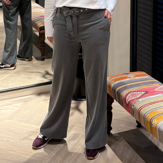 Yaya Wide Leg Met Riem Antra - Peet kleding