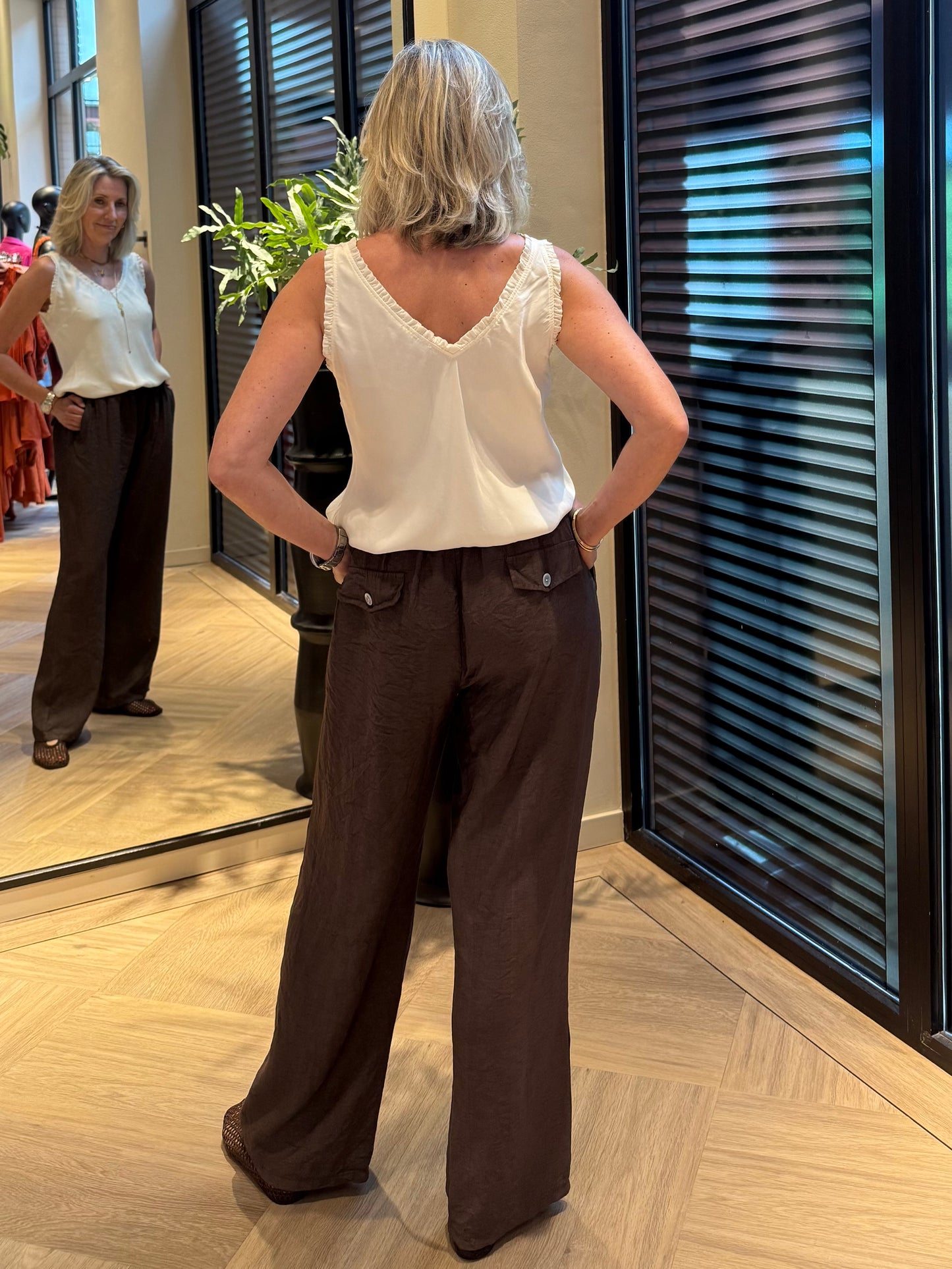 Top Anne Silk Offwhite
