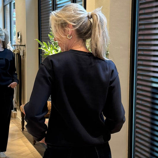 Le Temps Des Cerises Sweater Paoli Navy - Peet kleding