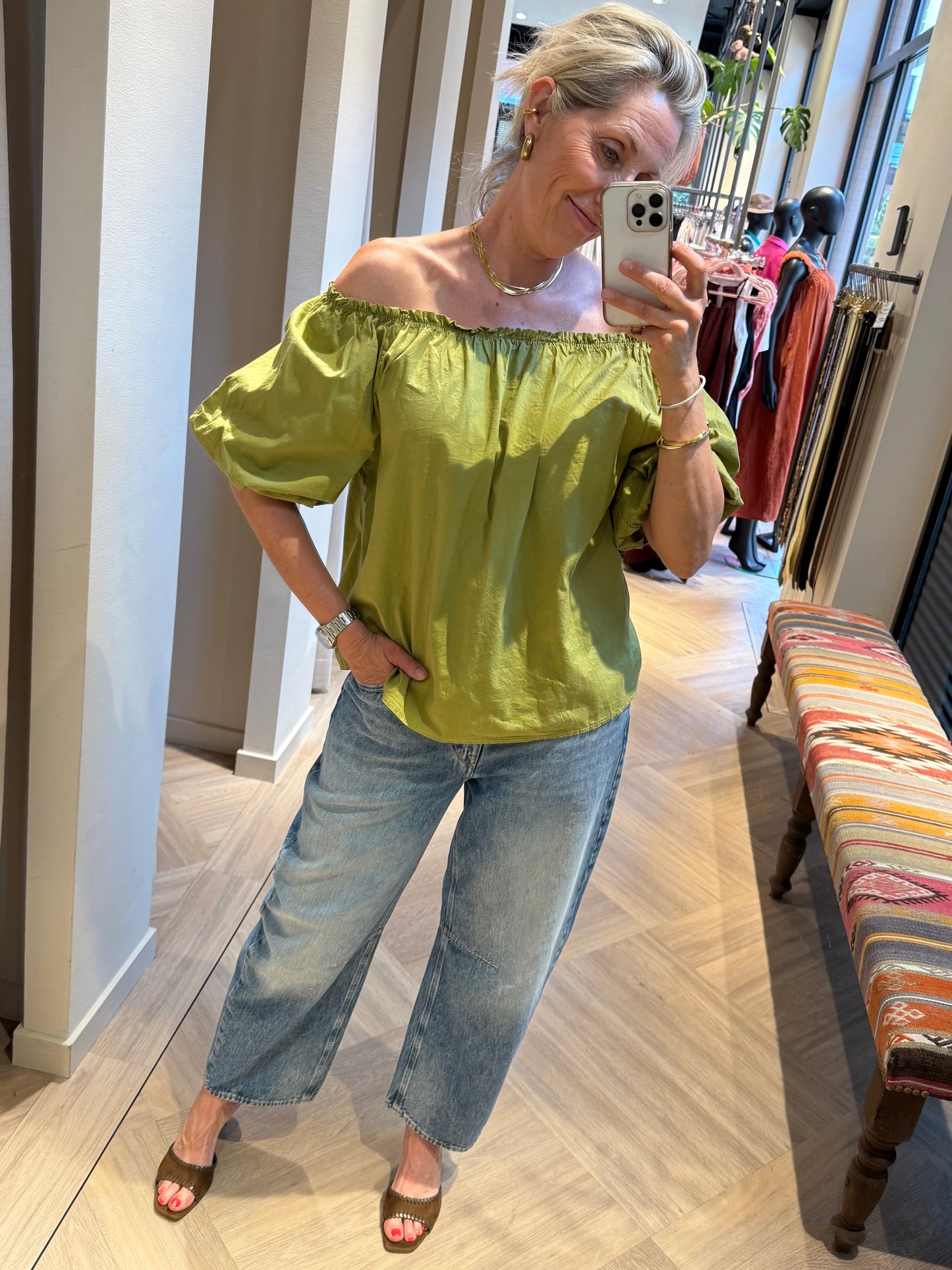 Balloon Top Pika Groen - Peet kleding