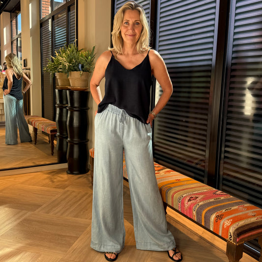 Azzurro Top Angel Navy - Peet kleding