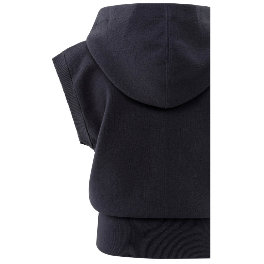 Yaya Hoodie Mouwloos Blauw - Peet kleding