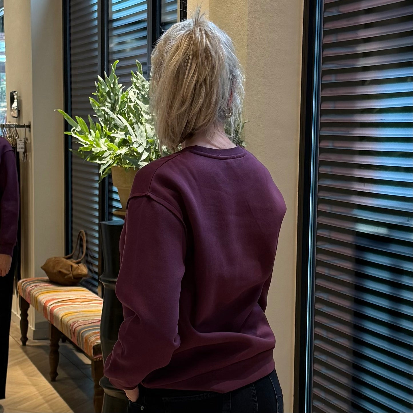 Le Temps Des Cerises Sweater Paoli Aubergine - Peet kleding