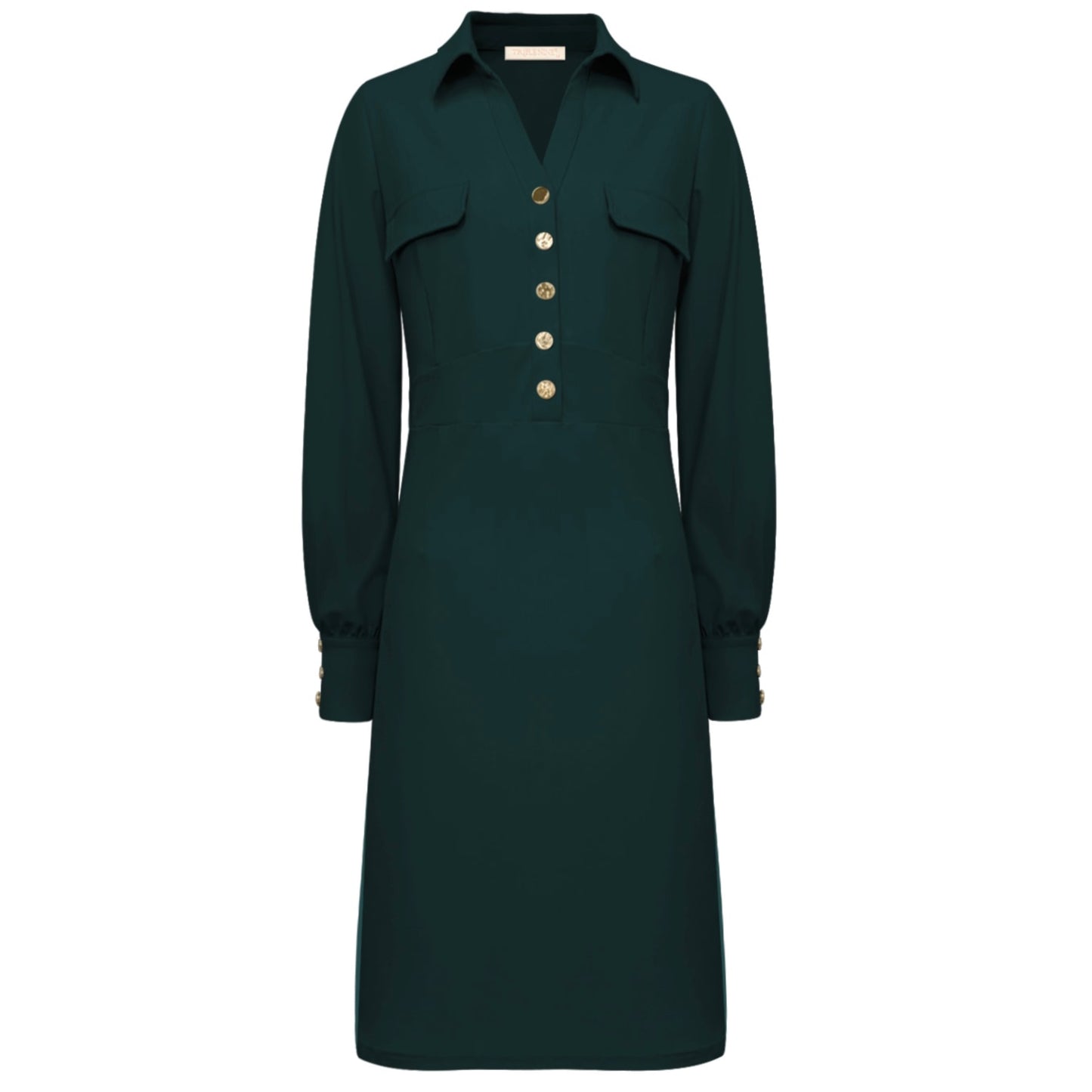 Triple Nine - Travel Jurk Melin Groen - 51810 - Peet kleding