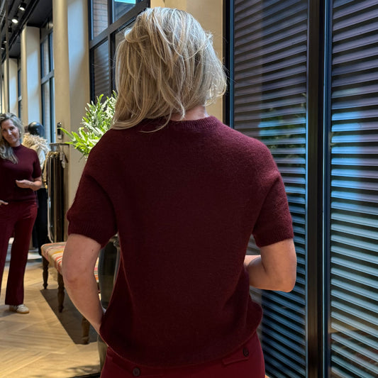 Triple Nine - Top Levi Alpaca Bordeaux - Peet kleding