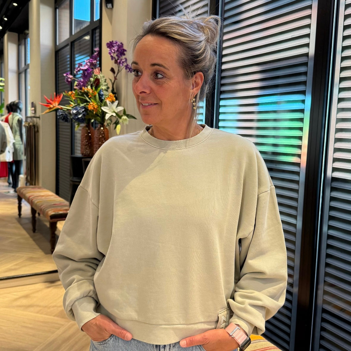 Zhrill Sweater Ute Olijf - Peet kleding