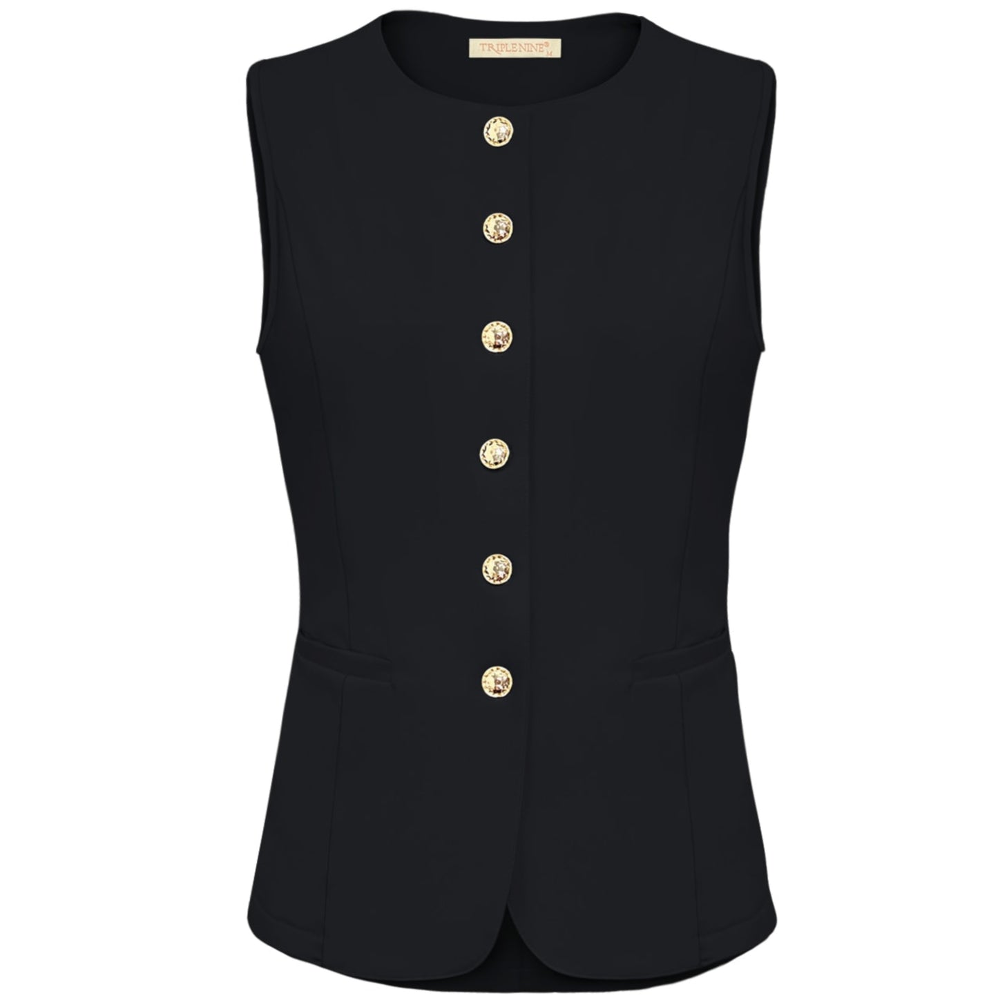 Triple Nine - Travel Gilet Nora Zwart - 3901 - Peet kleding