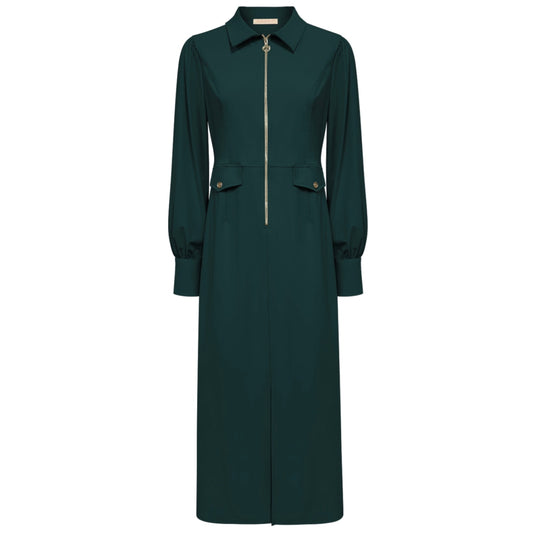 Triple Nine - Travel Jurk Melinna Groen - 51814 - Peet kleding