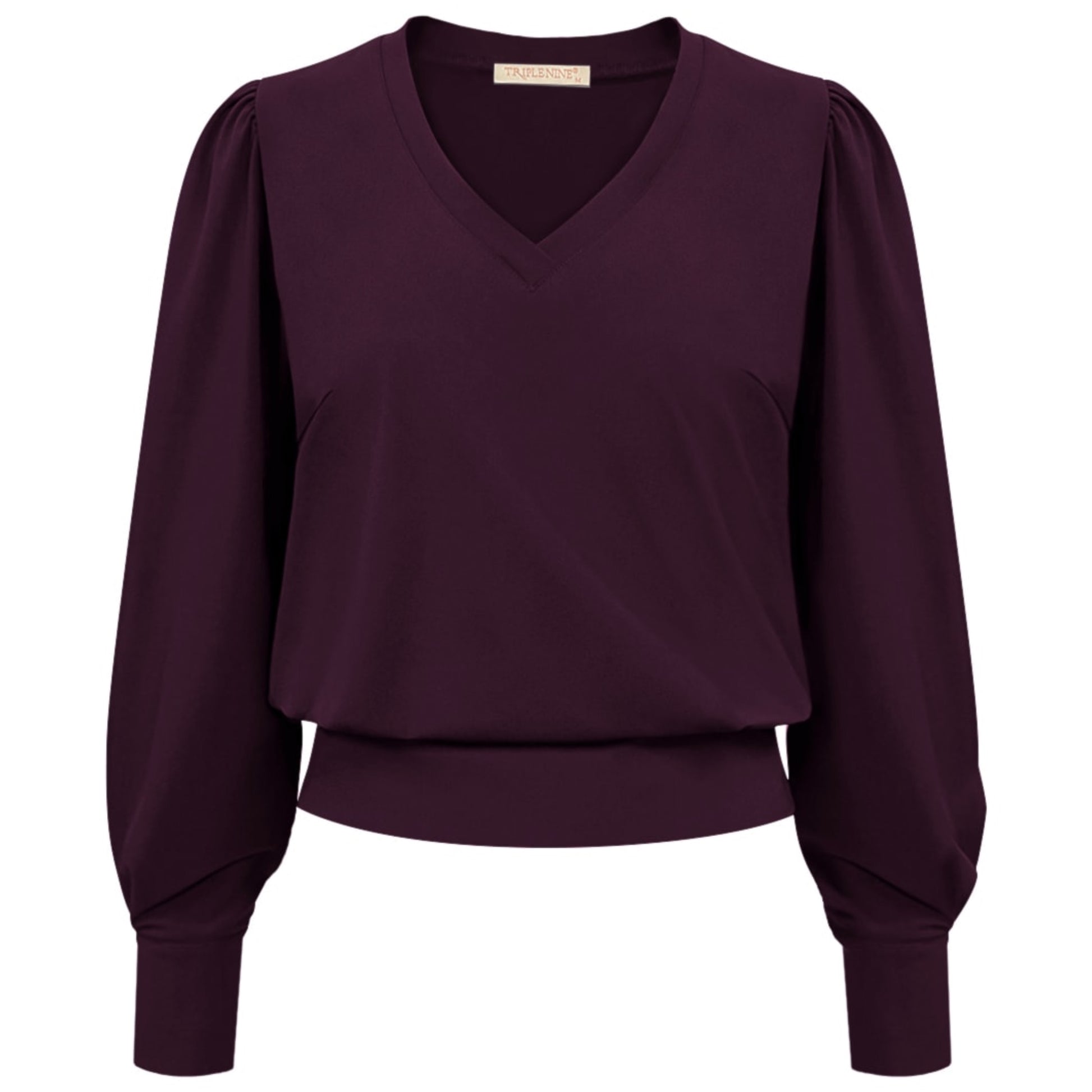 Triple Nine - Travel Top Cindy Aubergine - 6927 - Peet kleding