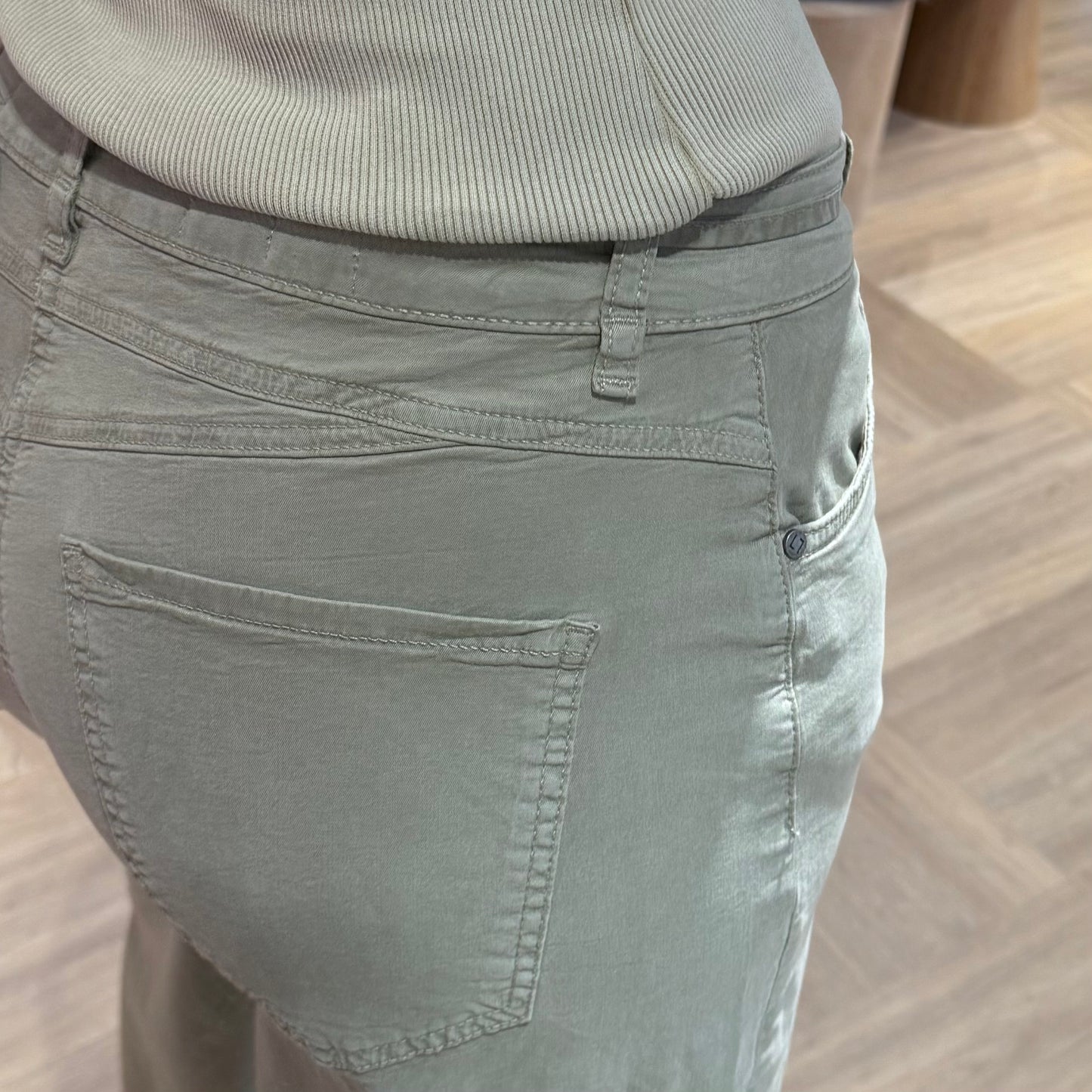 Zhrill Broek Renze Katoen Olijf - Peet kleding