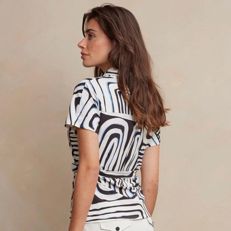 Aime Jill Top Azura Print - Peet kleding
