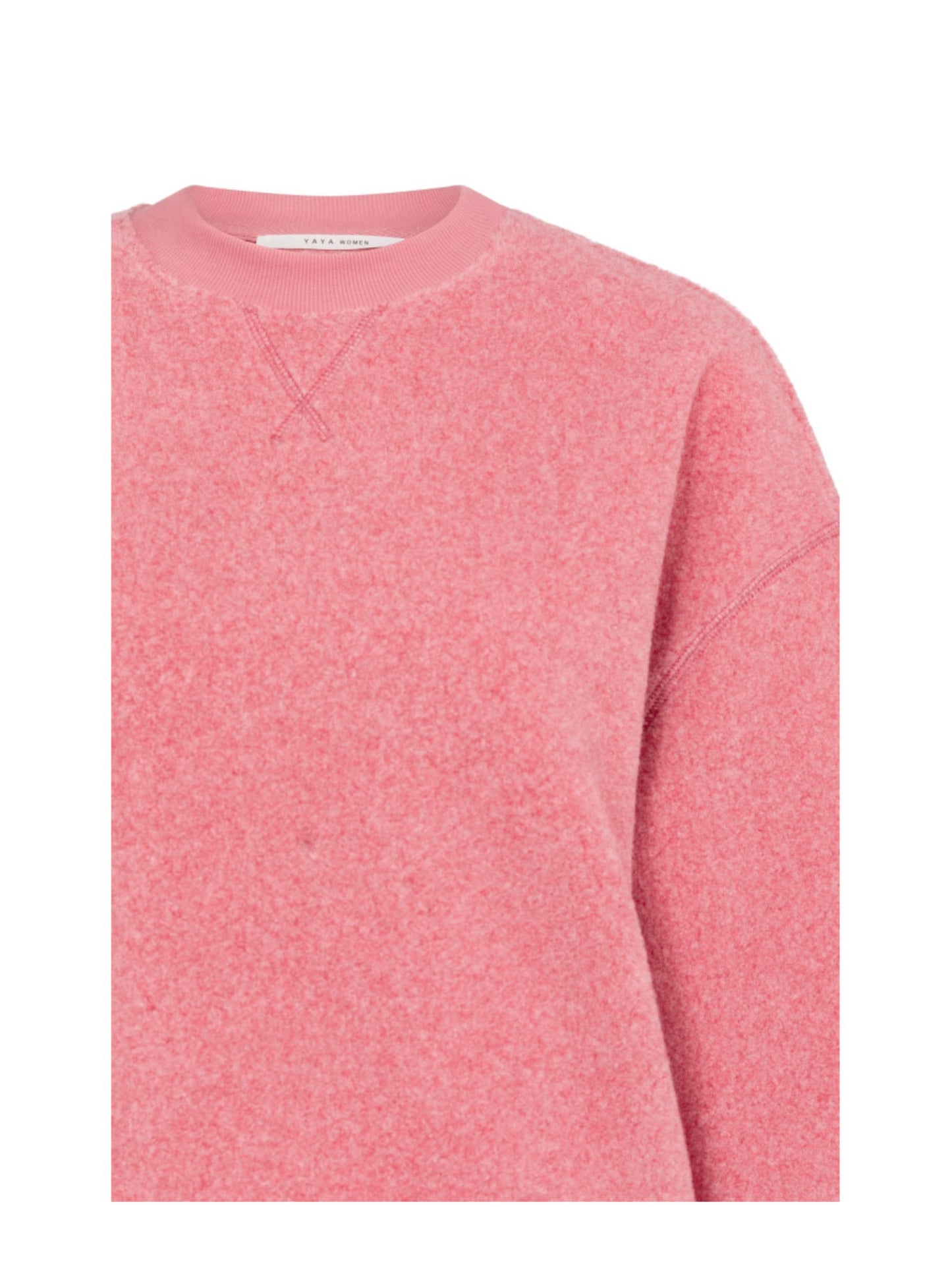 Yaya Teddy Sweater Roze - Peet kleding