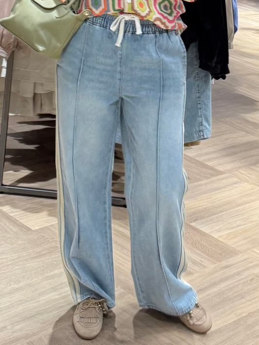 Geisha Jog Jeans Bleached Trackpants - Peet kleding