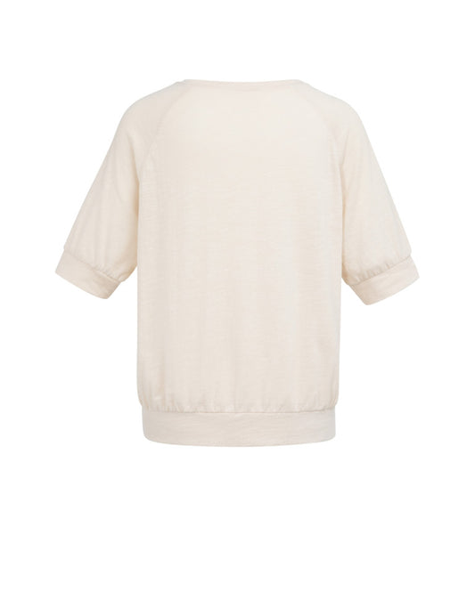 Yaya Jersey Top Creme - Peet kleding