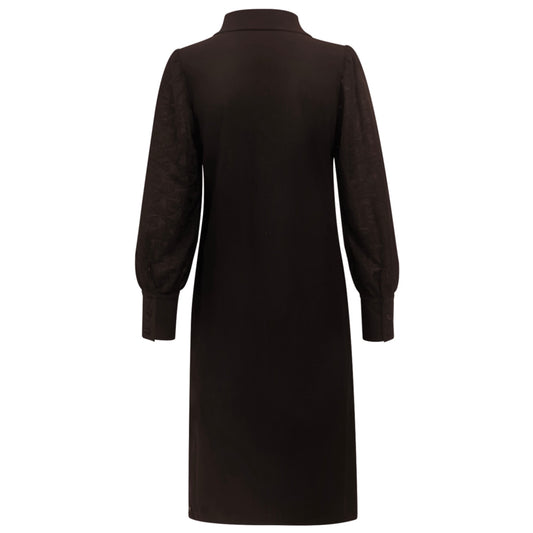 Triple Nine - Travel Jurk Joy Donkerbruin - 51812 - Peet kleding