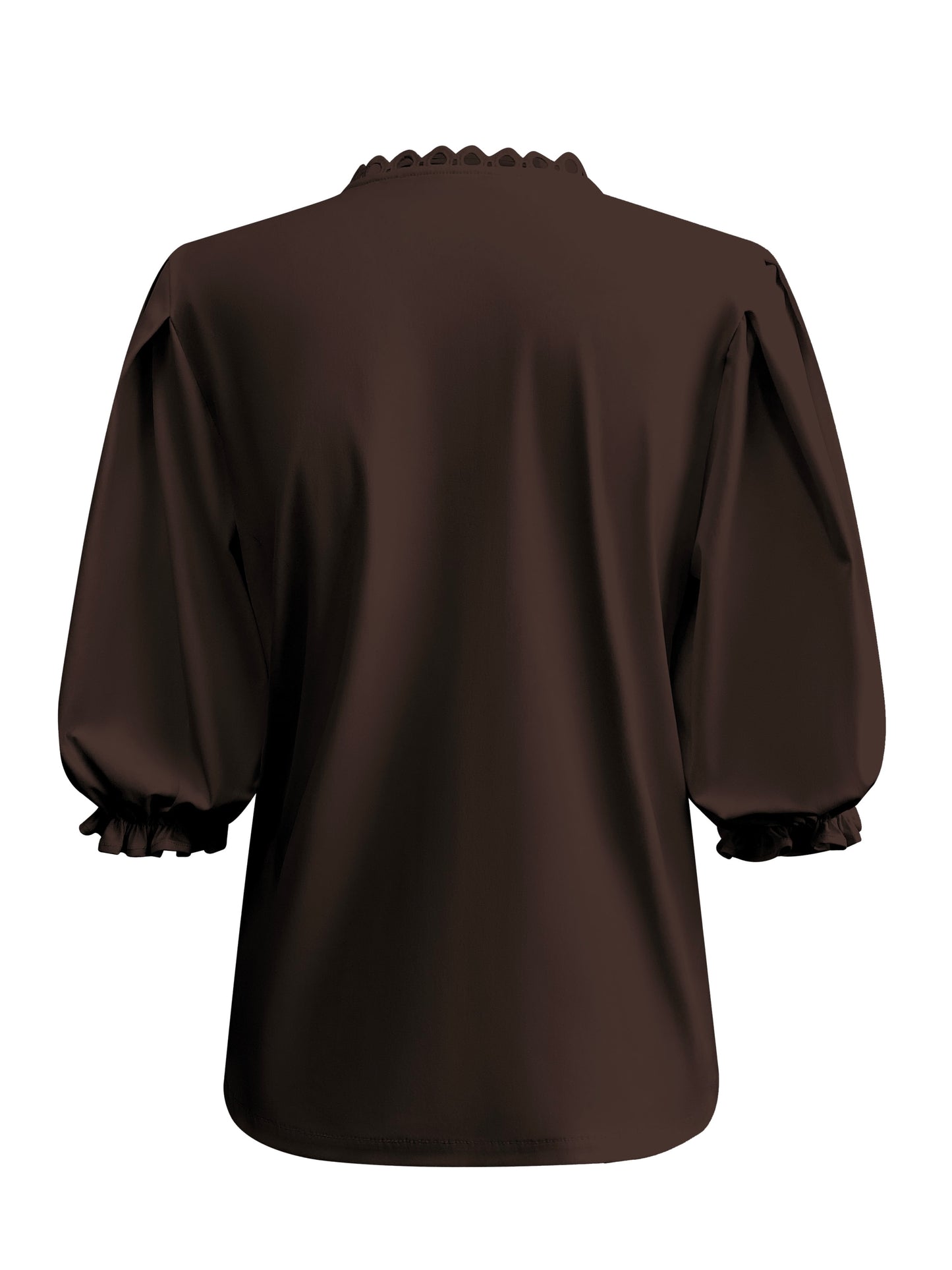 Triple Nine - Travel Blouse Juliette Donkerbruin - 5935 - Peet kleding