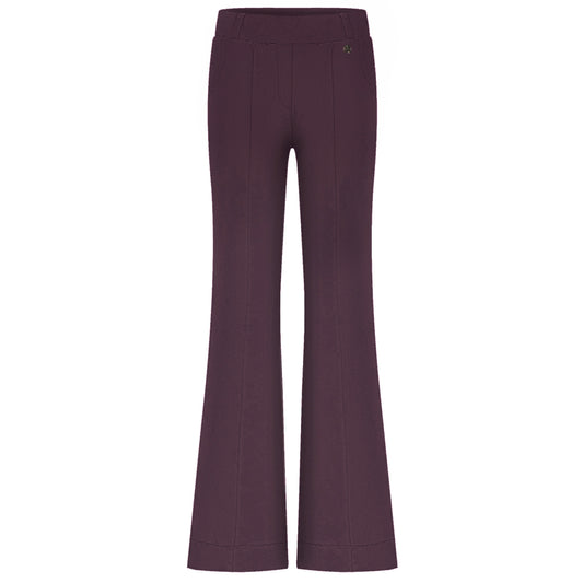 Triple Nine - Travel Broek Fleur Aubergine - 2301 - Peet kleding