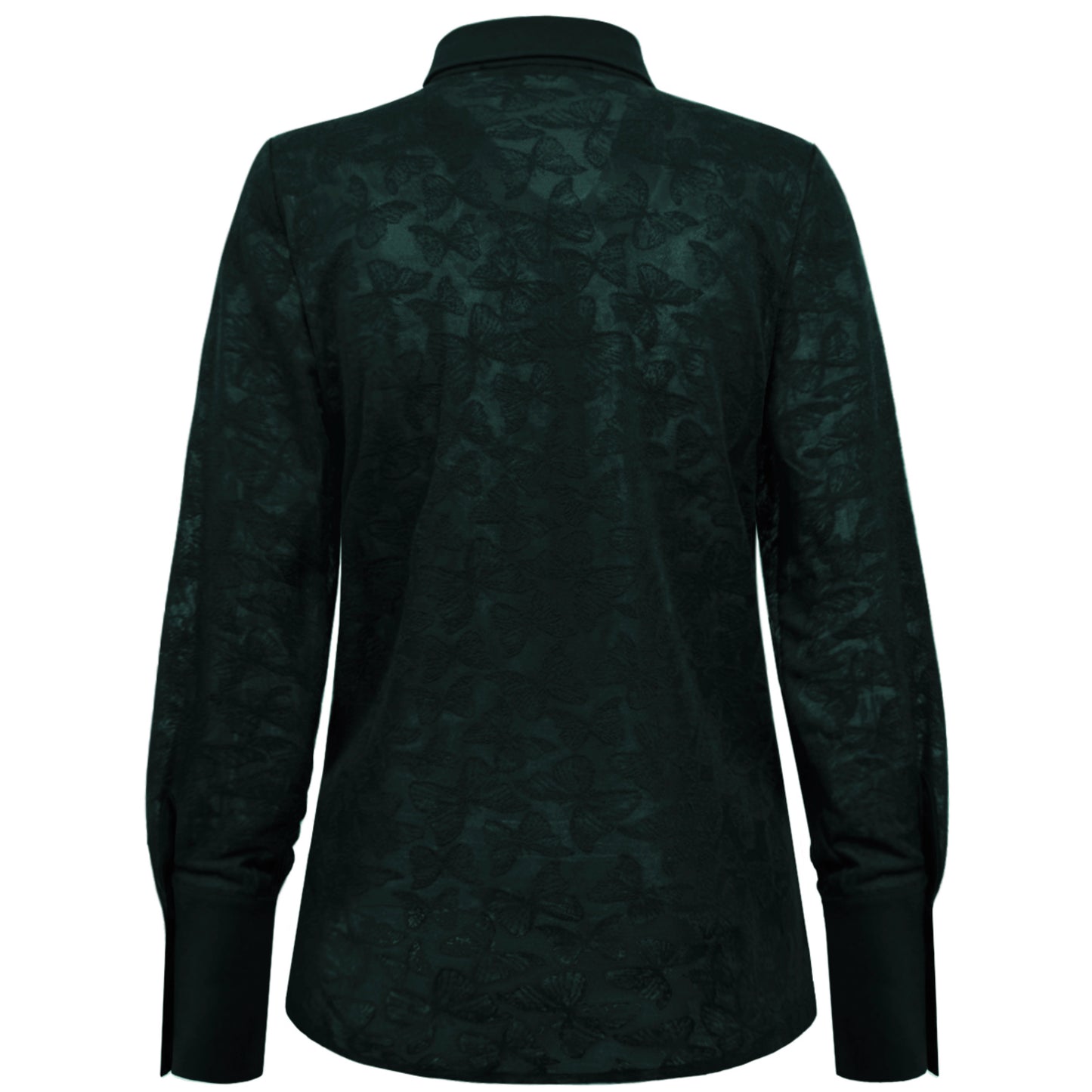Triple Nine - Travel Blouse Butterfly Groen - 5920 - Peet kleding