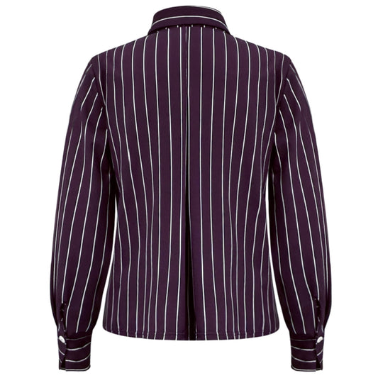 Triple Nine - Travel Blouse Chalke Aubergine - 5921 - Peet kleding