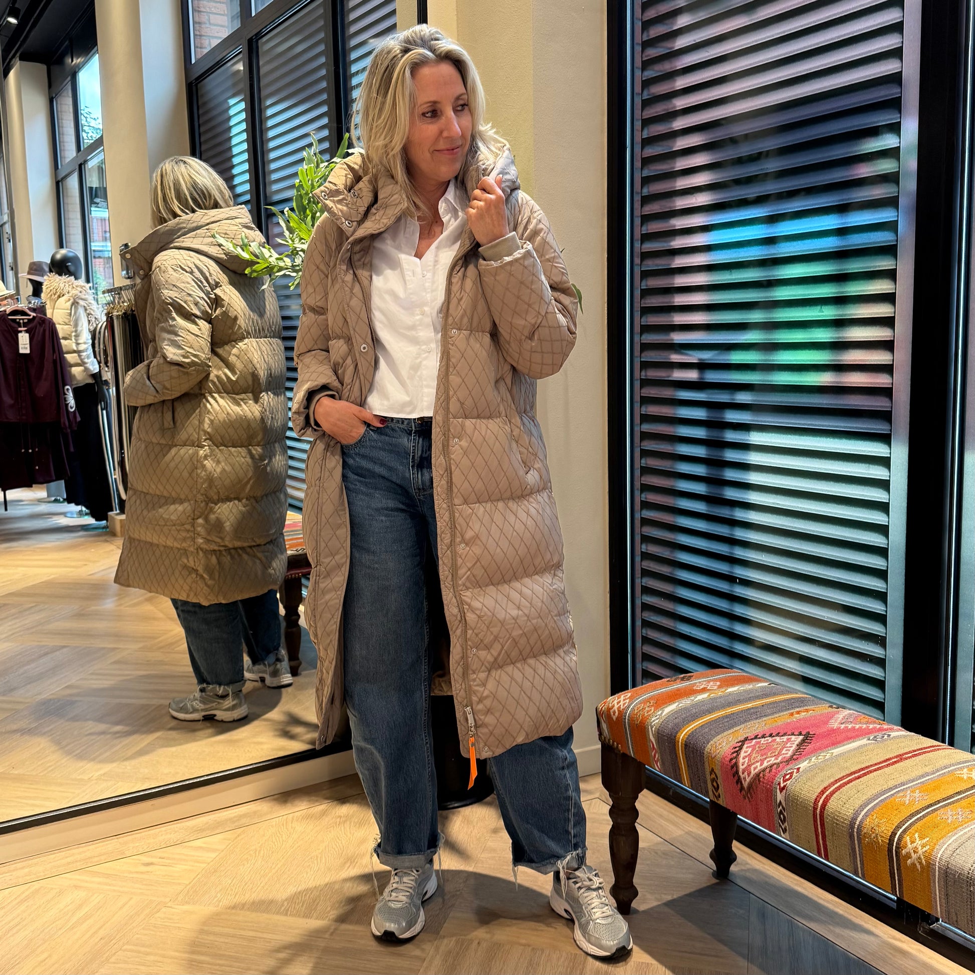 Rino & Pelle Jas Zesette Taupe - Peet kleding