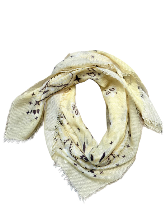 Sjaal Fee Paisley Geel - Peet kleding