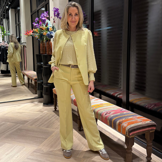 Azzurro Gilet Pia Lime - Peet kleding