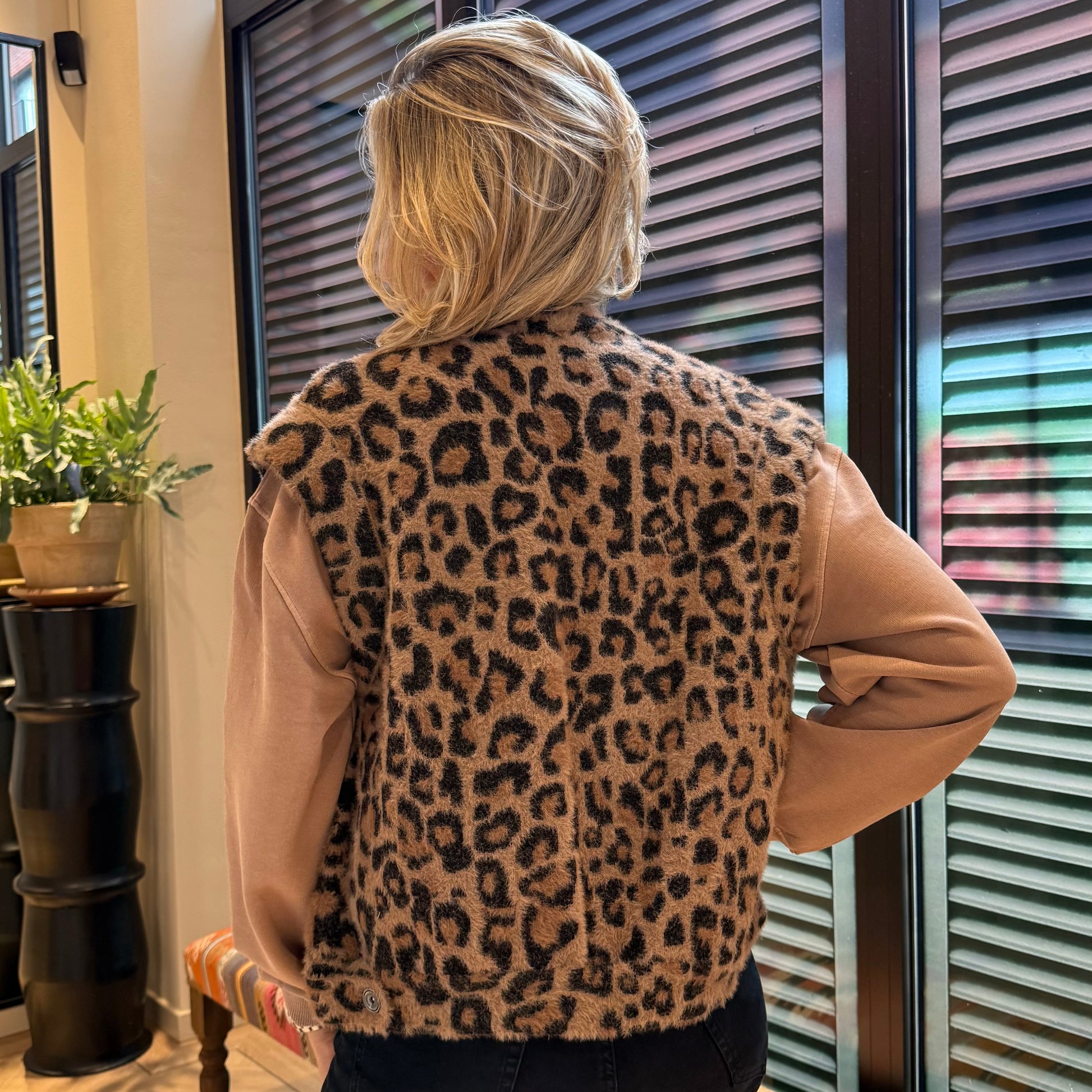 Rino & Pelle Waistcoat Elona Leopard - Peet kleding