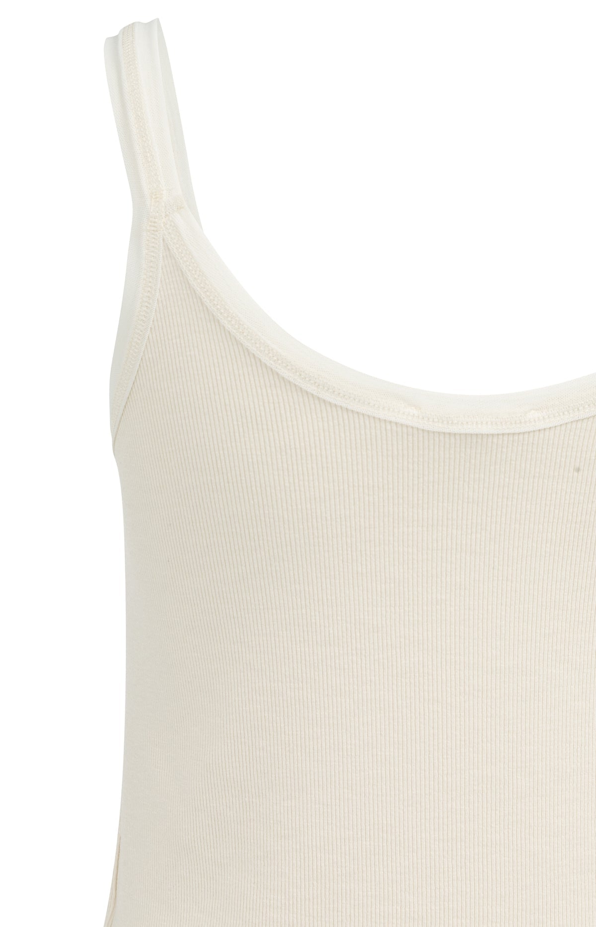 Yaya Singlet Mesh Rand Creme - Peet kleding