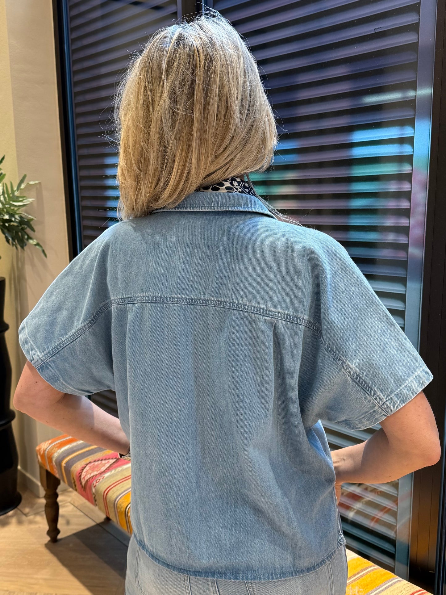 COJ Blouse Jennifer Light Blue - Peet kleding