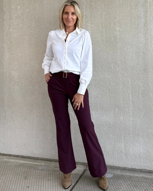Triple Nine - Travel Blouse Moon Wit - 5919 - Peet kleding