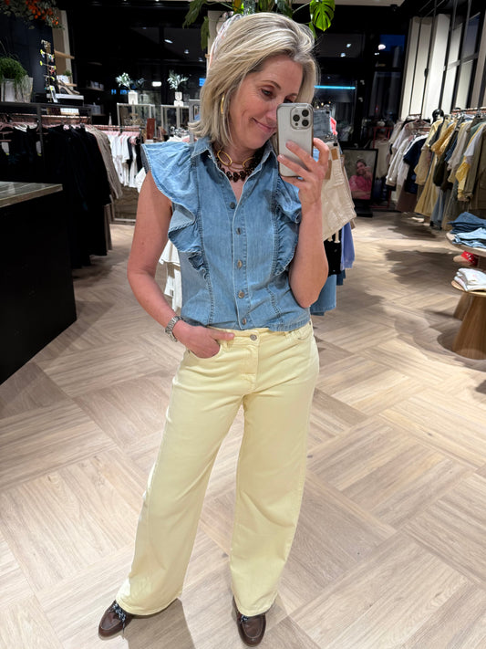 Blouse Roezel Denim - Peet kleding