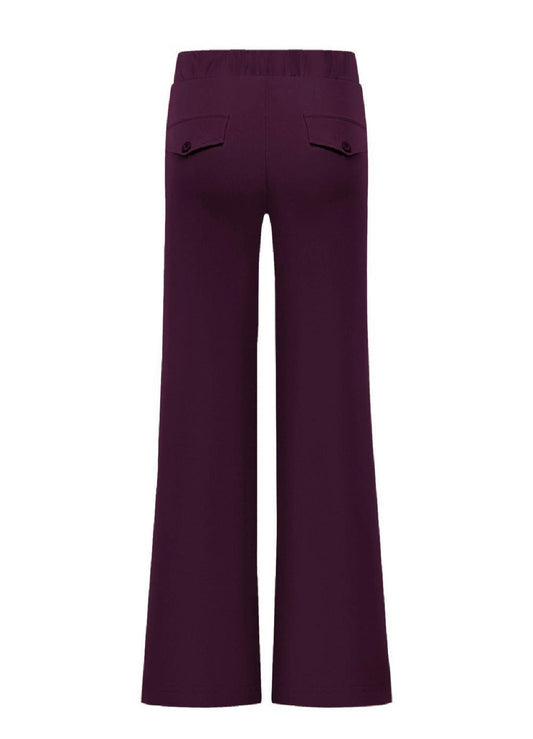 Triple Nine - Travel Broek Mirte Aubergine - 2701 - Peet kleding