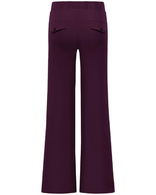 Triple Nine - Travel Broek Mirte Aubergine - 2701 - Peet kleding