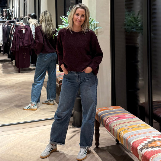 Zhrill Trui Litta Aubergine - Peet kleding