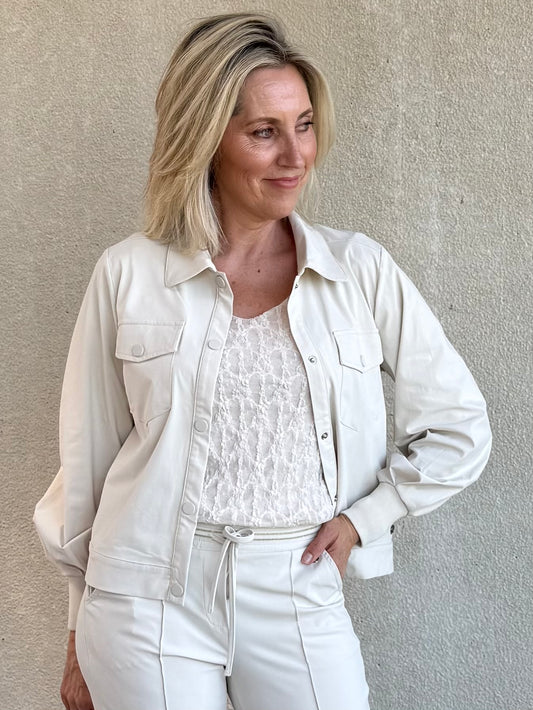 Triple Nine - Kanten Top Lucy Zand - Peet kleding
