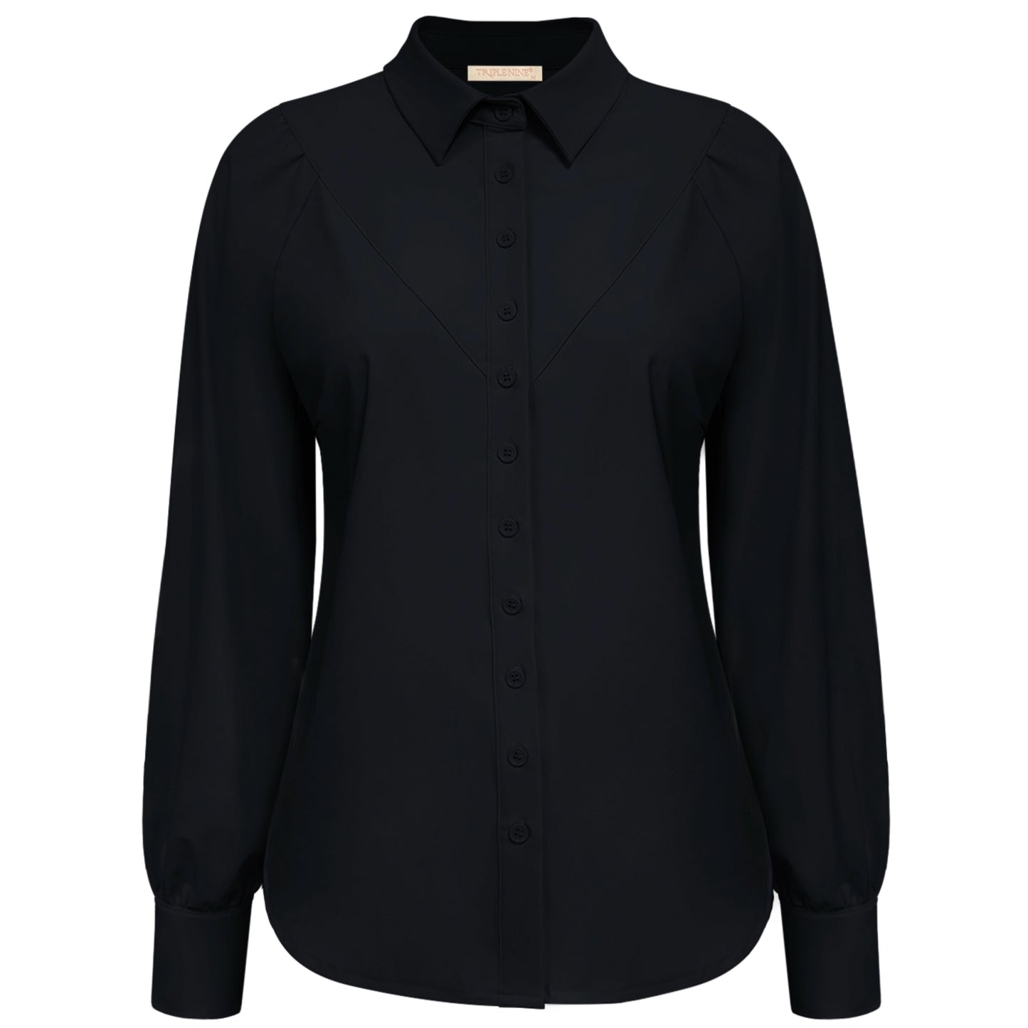 Triple Nine - Travel Blouse Moon Zwart - 5919 - Peet kleding