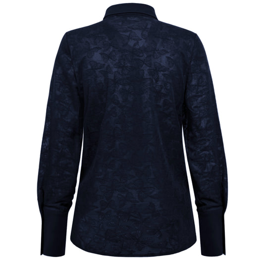 Triple Nine - Travel Blouse Butterfly Navy - 5920 - Peet kleding