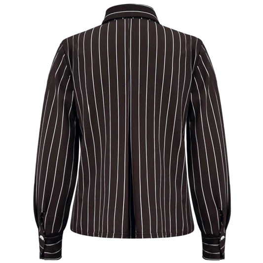 Triple Nine - Travel Blouse Chalke Donkerbruin - 5921 - Peet kleding