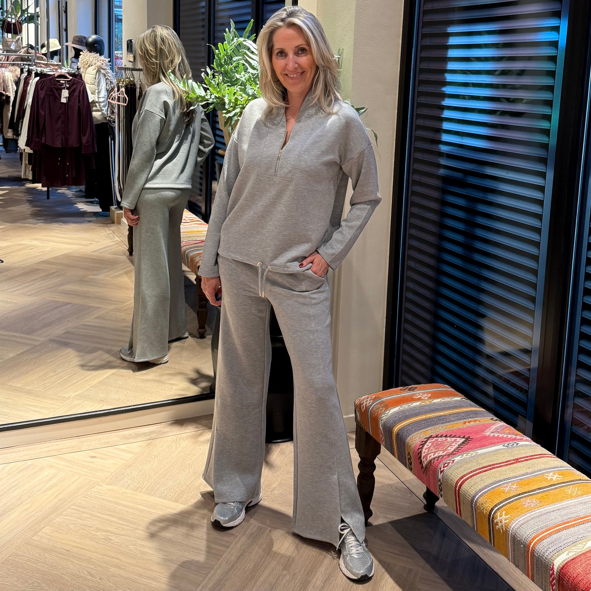 Rino & Pelle Pants Lexi Grey Melange - Peet kleding