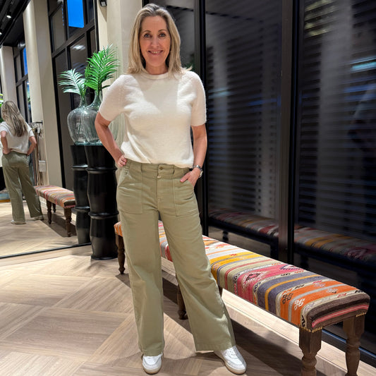 COJ Broek Lulu Khaki - Peet kleding