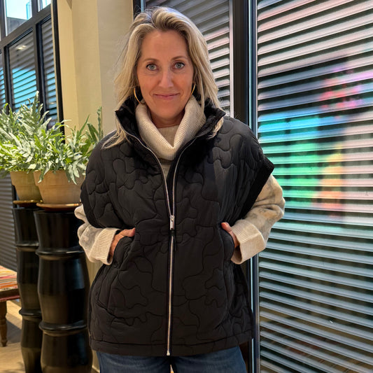 Rino & Pelle Cape Caitlyn Zwart - Peet kleding