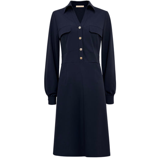 Triple Nine - Travel Jurk Melin Navy - 51810 - Peet kleding