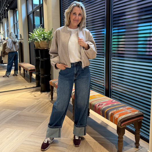 With Black Hazel Turn Up Jeans - Peet kleding