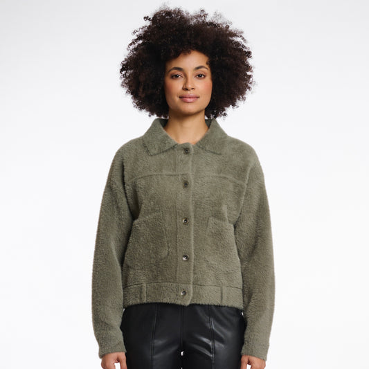 Rino & Pelle Vest Bubbly Olijfgroen - Peet kleding