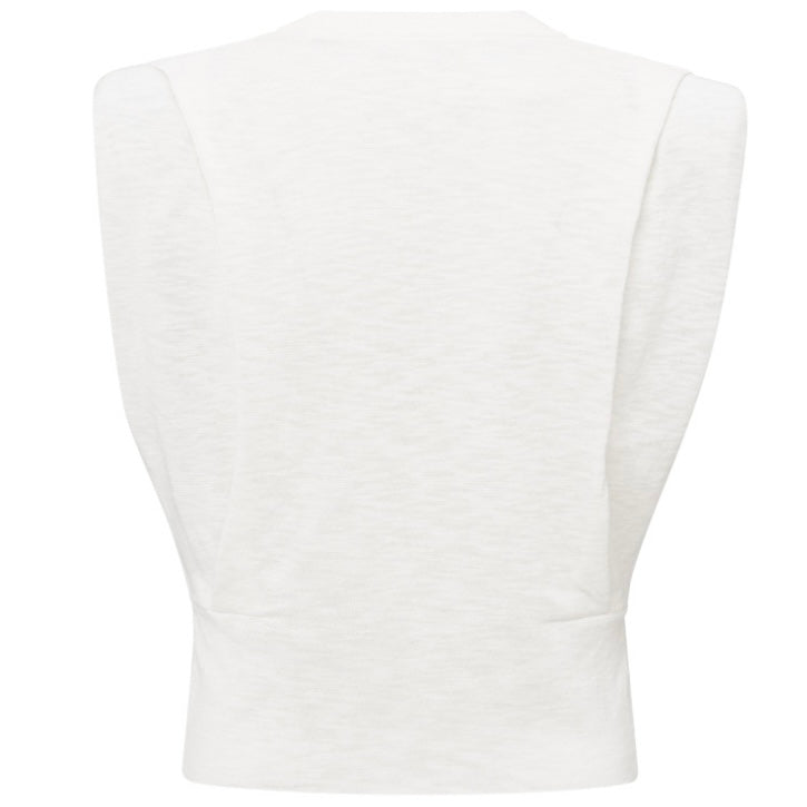 Yaya Top Mouwloos Wit - Peet kleding
