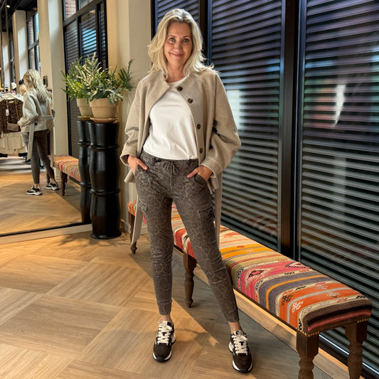 Zhrill Broek Daisey Bruin Leopard - Peet kleding