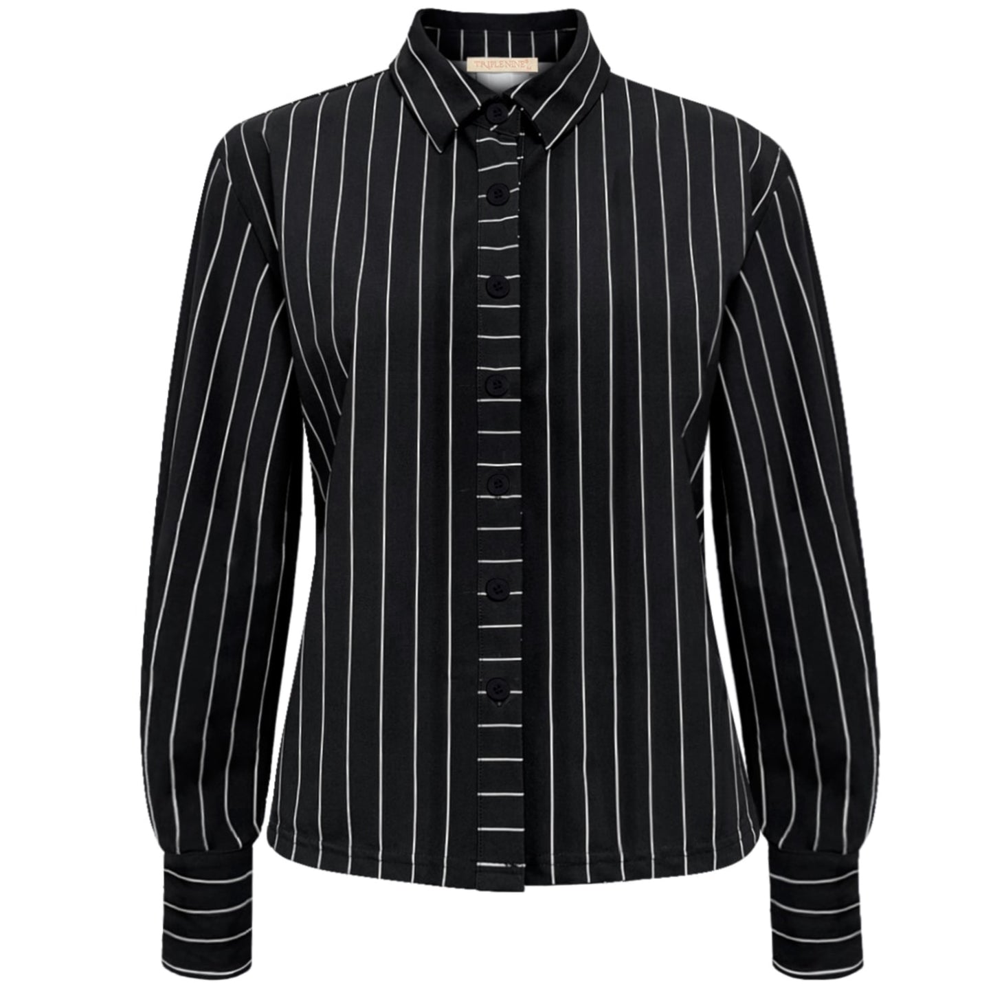 Triple Nine - Travel Blouse Chalke Zwart - 5921 - Peet kleding