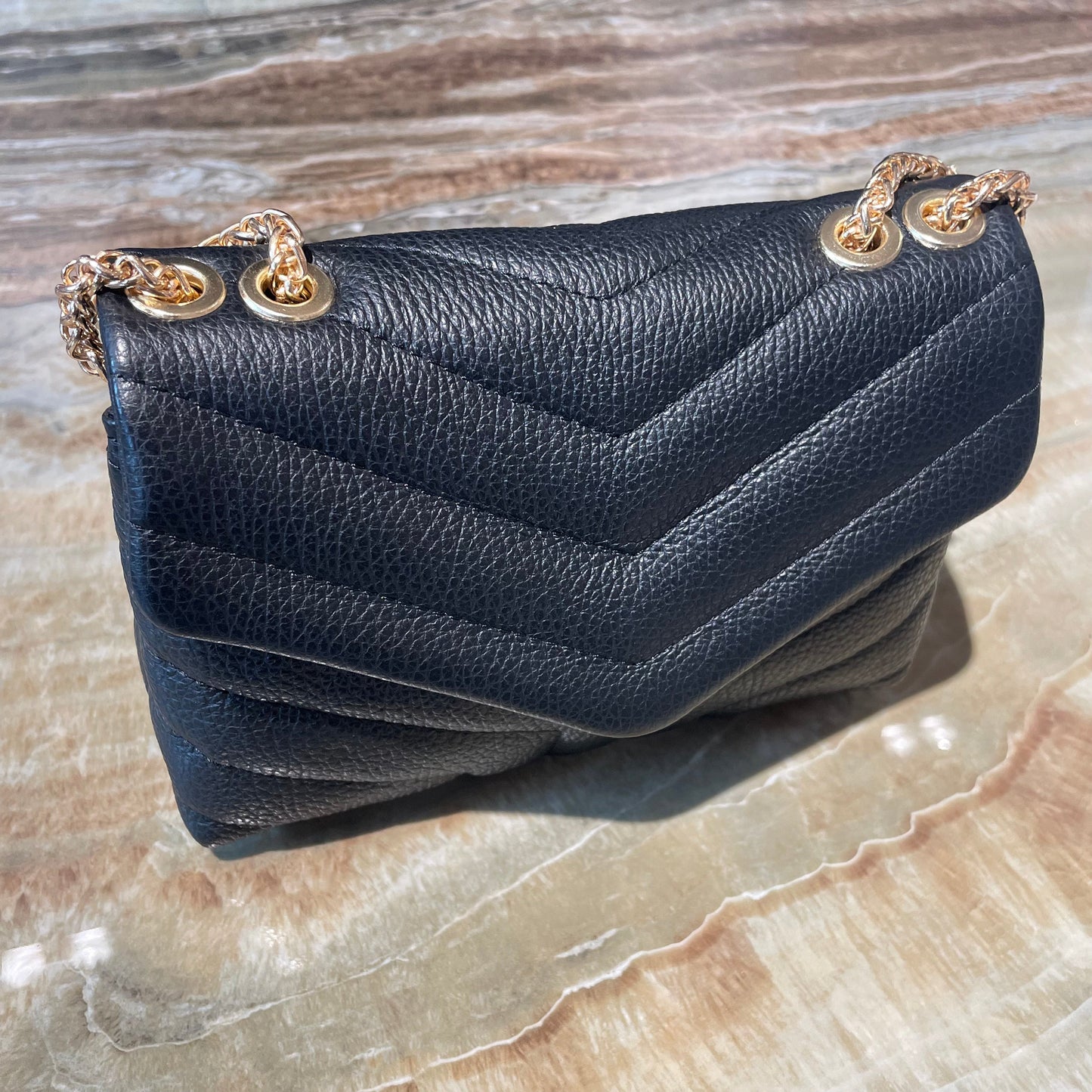 Tas Seline Leder Zwart - Peet kleding